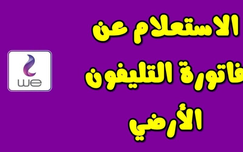 الاستعلام عن فاتورة التليفون الارضي 2023 شهر يوليو وطريقة السداد عبر المصرية billing.te.eg للاتصالات